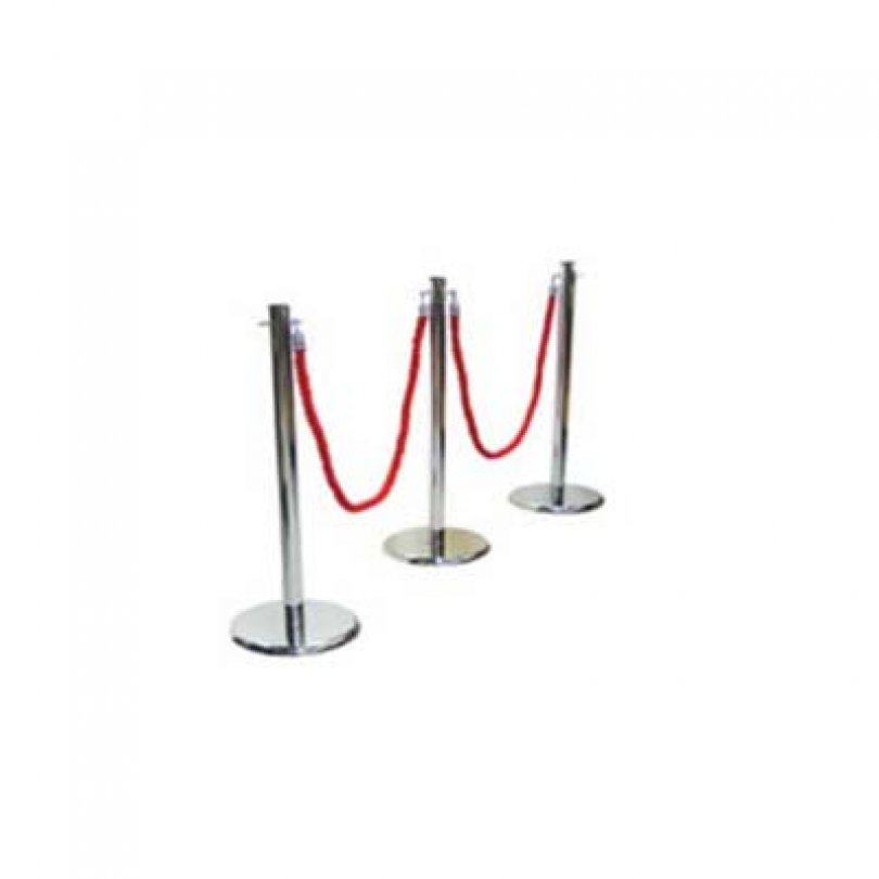 Chrome Stand with Rope