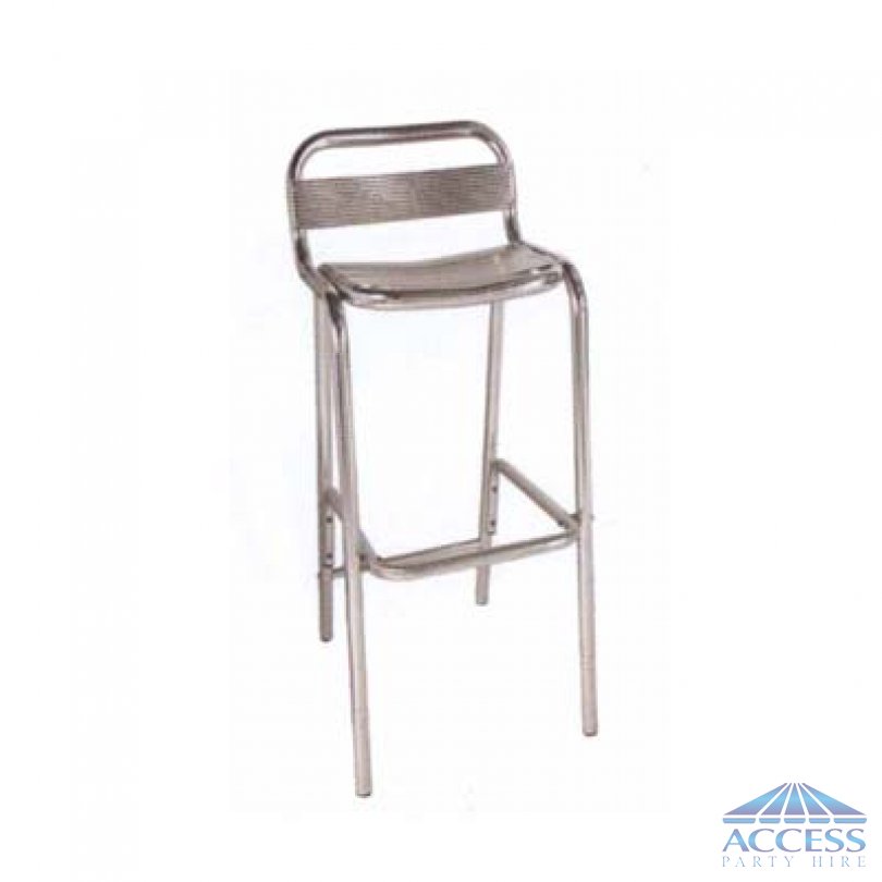 Polished Aluminium Bar Stool