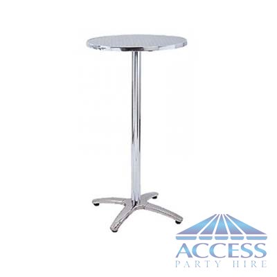 Bar Tables polished aluminium finish Bar Tables polished aluminium finish